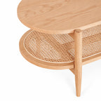 Mesa de centro rectangular Kangar – Encino o nogal 120x60