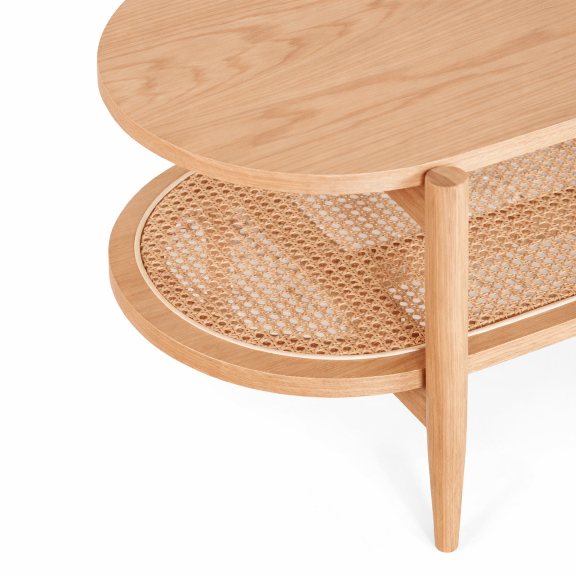 Mesa de centro rectangular Kangar – Encino o nogal 120x60