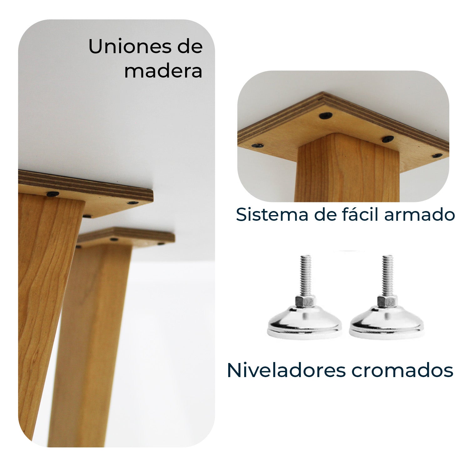 Mesa de Comedor Circular Frankfurt 80cm