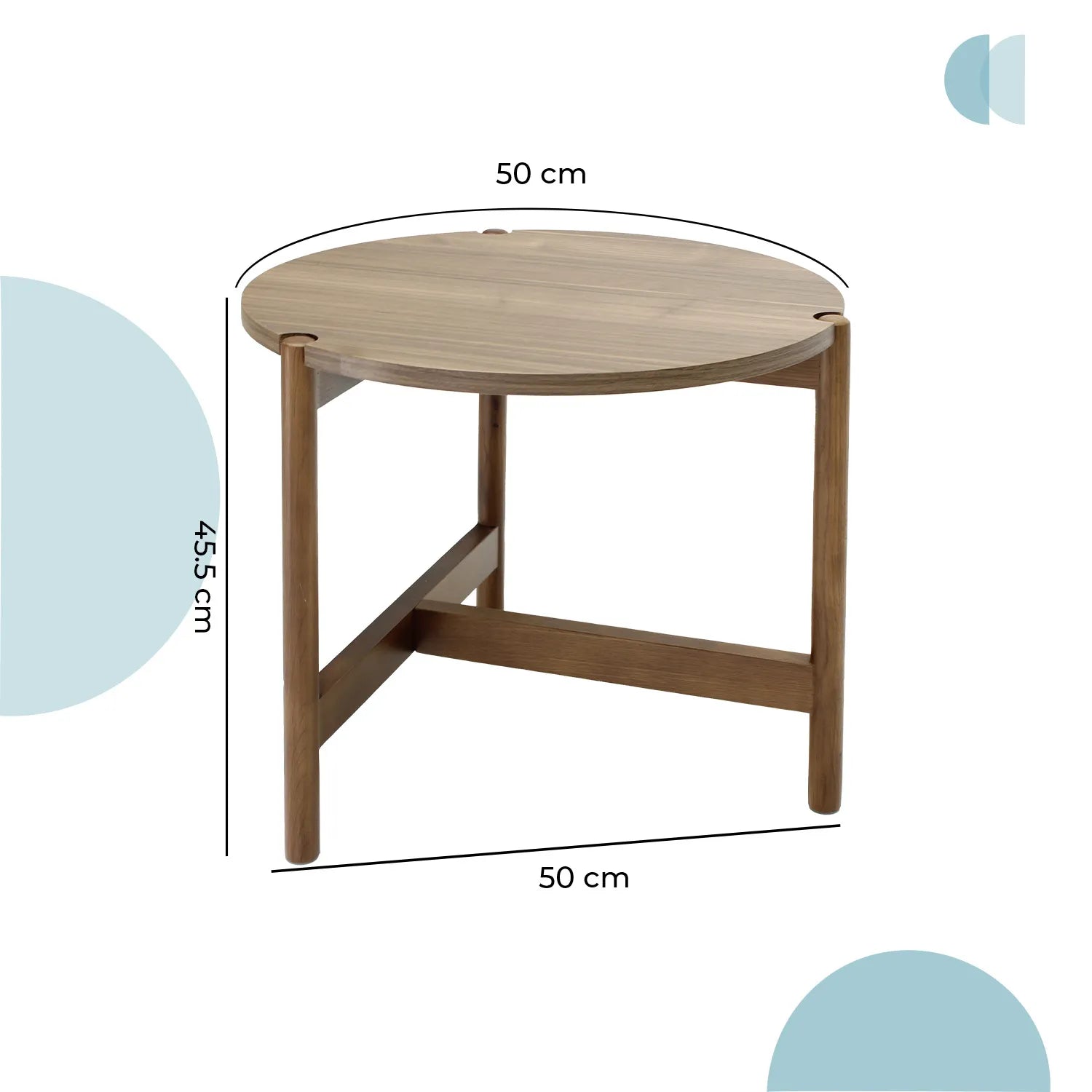Mesa lateral Palu circular 50 1928S
