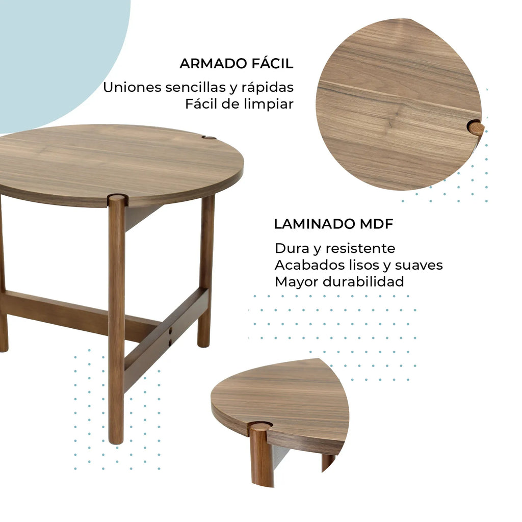 Mesa lateral Palu circular 50 1928S