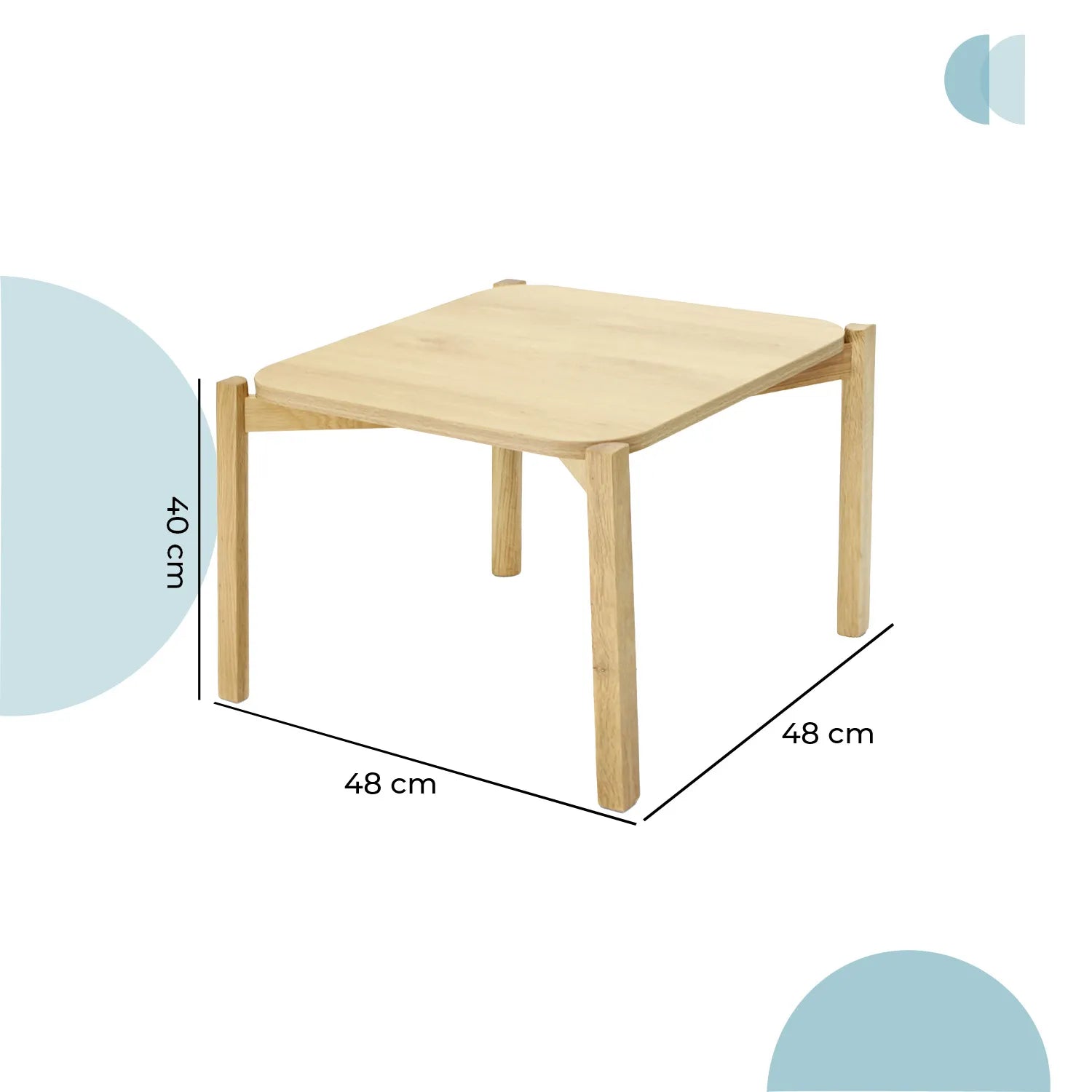 Mesa lateral Palu Cuadrada 50 19602