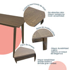 Mesa de Comedor Rectangular Madeira 120