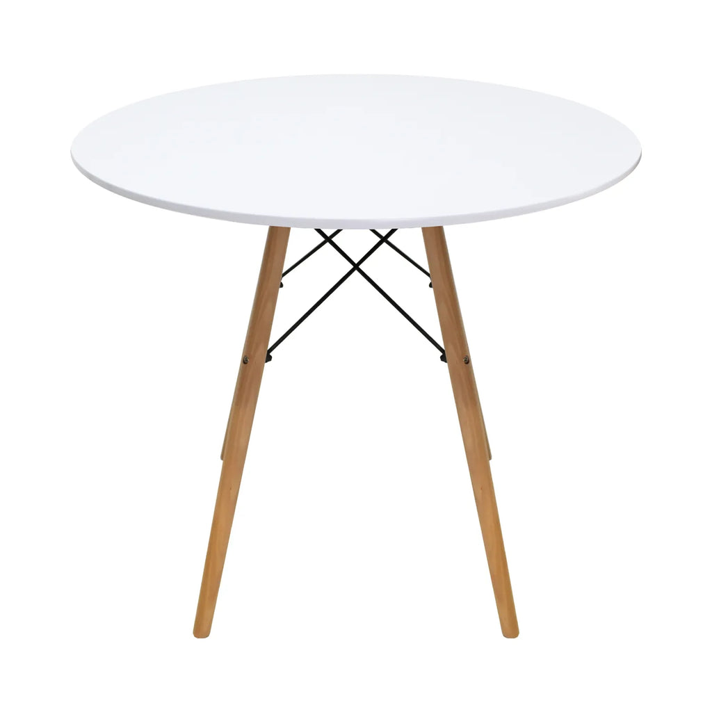 Comedor Mesa Oslo 80 Blanca + 4 Sillas Moura