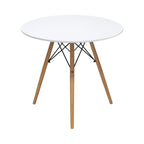 Comedor Mesa Oslo 80 Blanca + 4 Sillas Moura