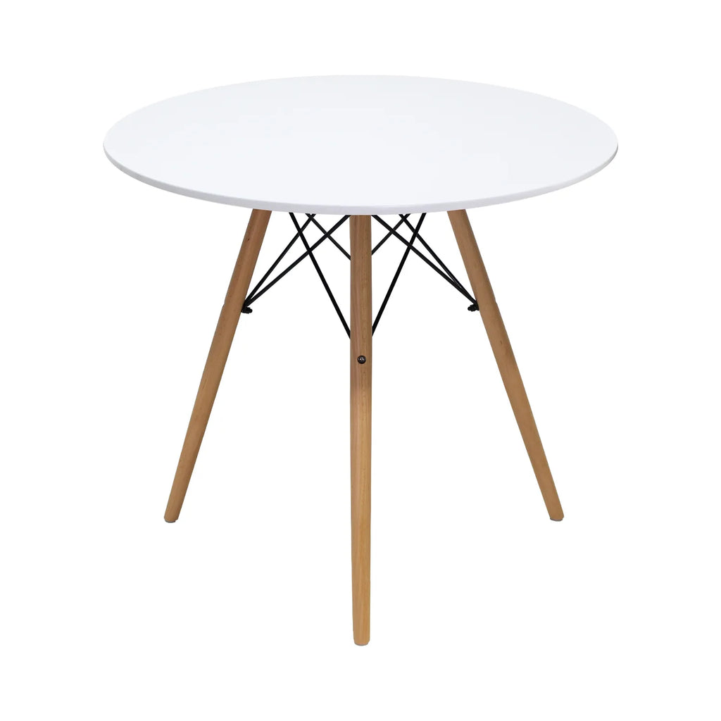 Comedor Mesa Oslo 80 Blanca + 4 Sillas Moura