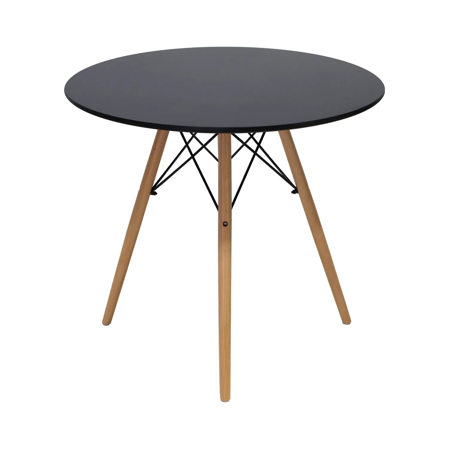 Comedor Mesa oslo 80 Negro + 4 Sillas Oslo