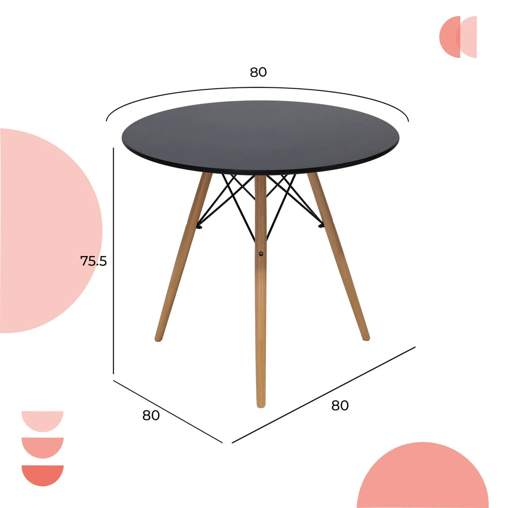Comedor Mesa Oslo 80 + 4 Sillas Vento