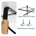 Comedor Mesa Oslo 80 Blanca + 4 sillas Frankfurt