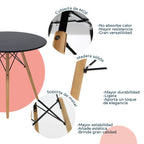 Mesa de Comedor Circular Oslo 80cm