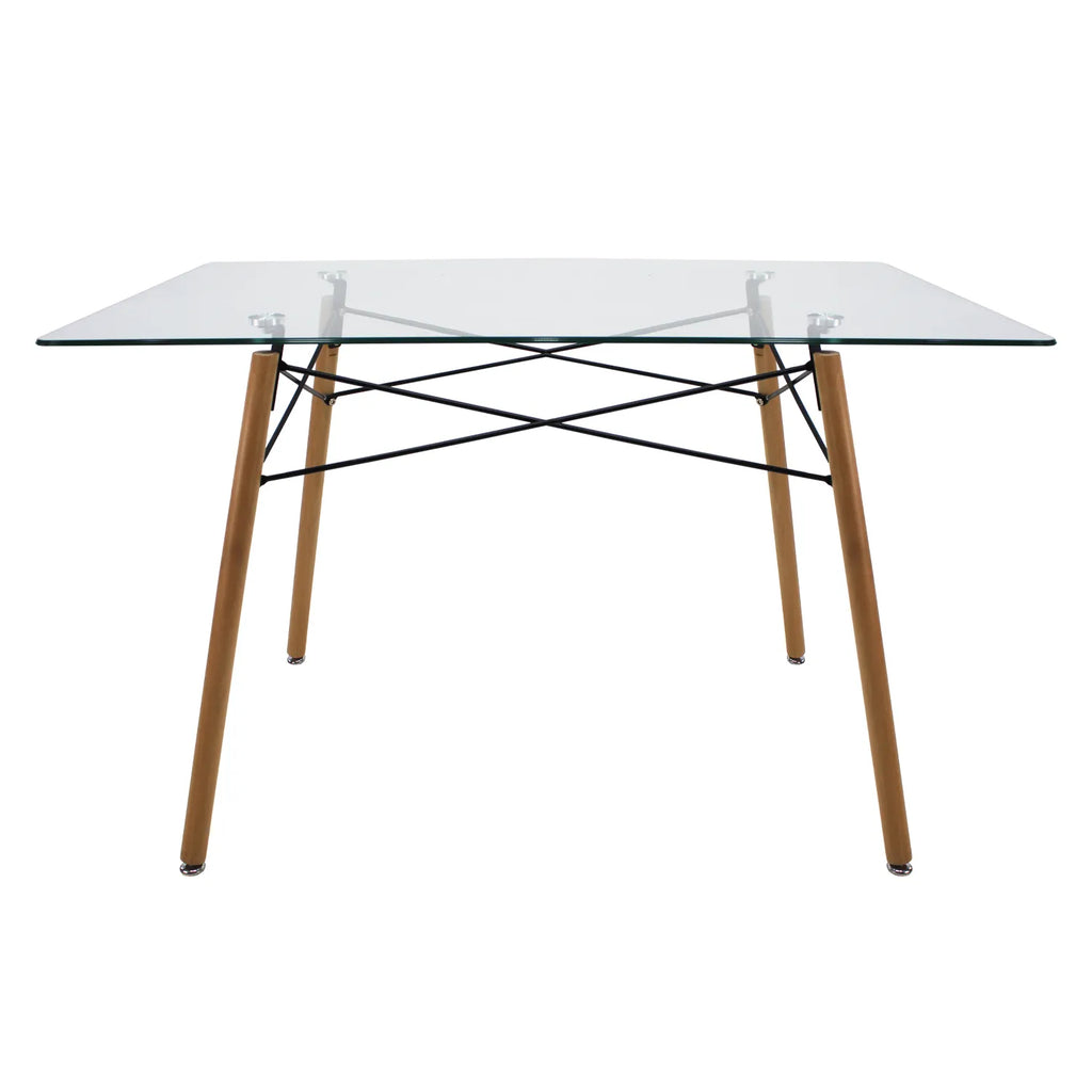 Comedor Mesa Cristal T5  + 4 Sillas Moura