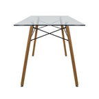 Comedor Mesa Oslo Cristal T5  + 4 Sillas Frankfurt