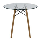 Comedor Mesa Cristal T8 + 4 Sillas Moura