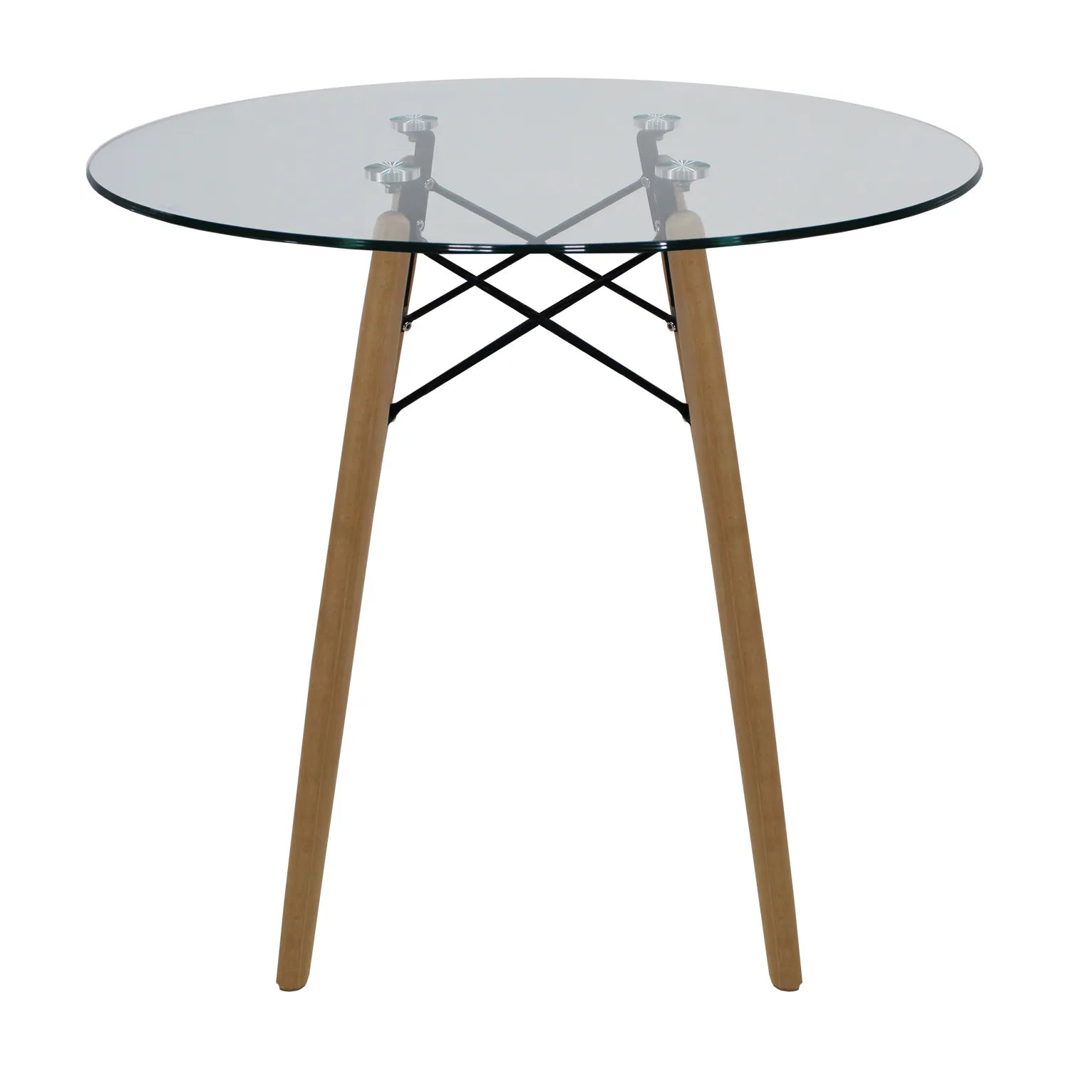 Comedor Mesa oslo Cristal T8 + 4 Sillas Frankfurt