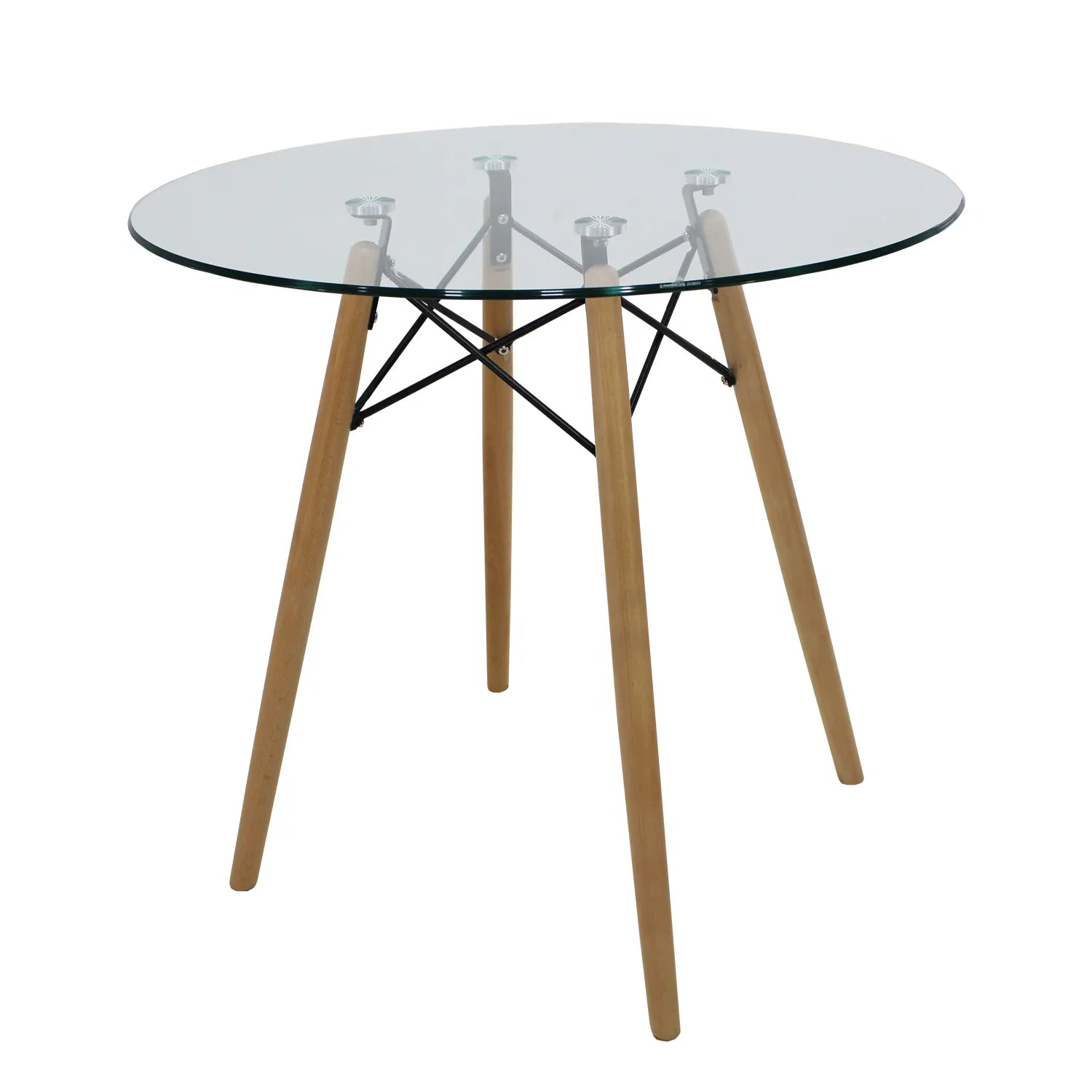 Comedor Mesa oslo Cristal T8 + 4 Sillas Frankfurt