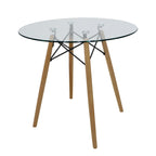Comedor Mesa Cristal T8 + 4 Sillas Moura