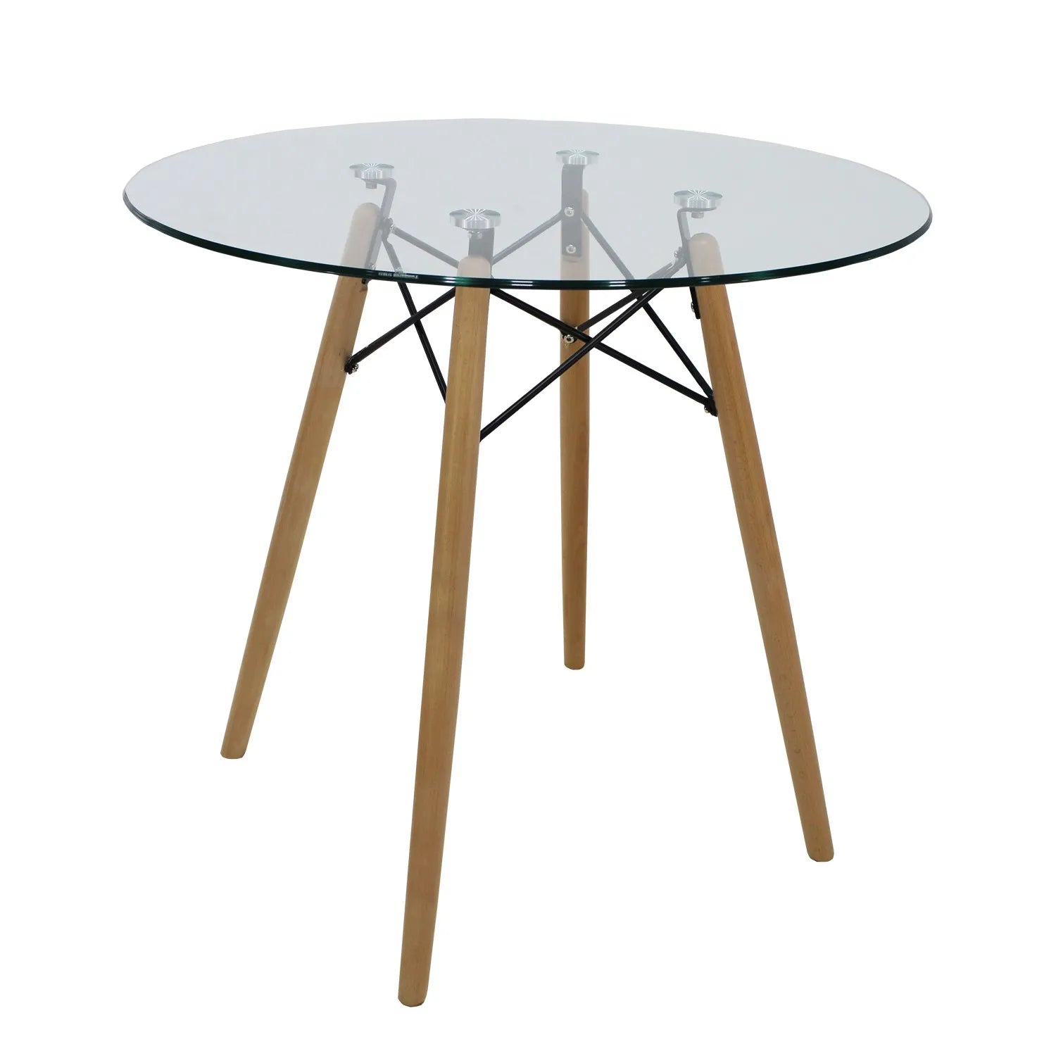 Comedor Mesa Oslo Cristal T8 + 4 Sillas Vento