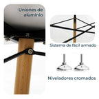 Comedor Mesa Oslo Rectangular  Blanco + 4 sillas Vento