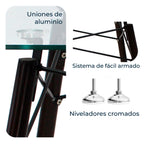 Comedor Mesa T5 Nogal + 4 Sillas Moura