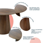 Mesa comedor 100cm Padar Chapa 1371