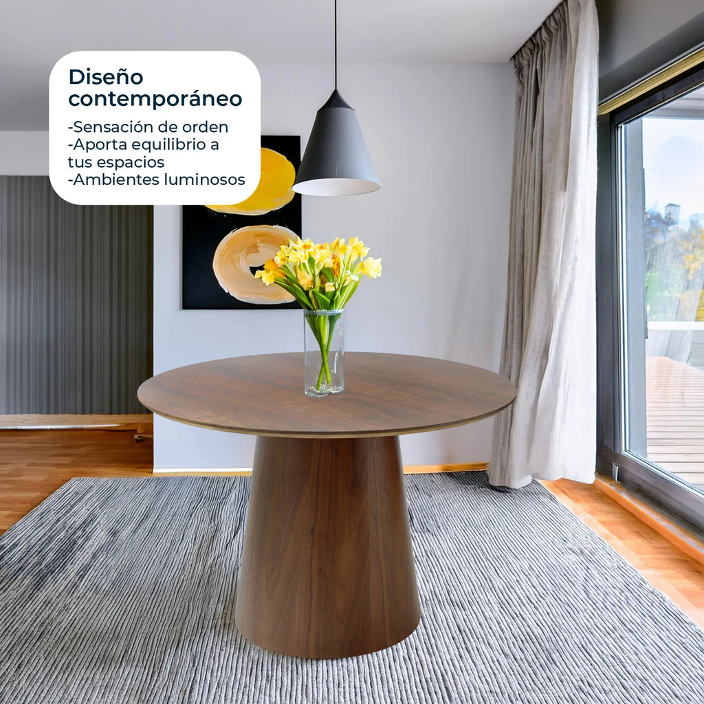 Mesa comedor 120cm Padar Chapa 1371