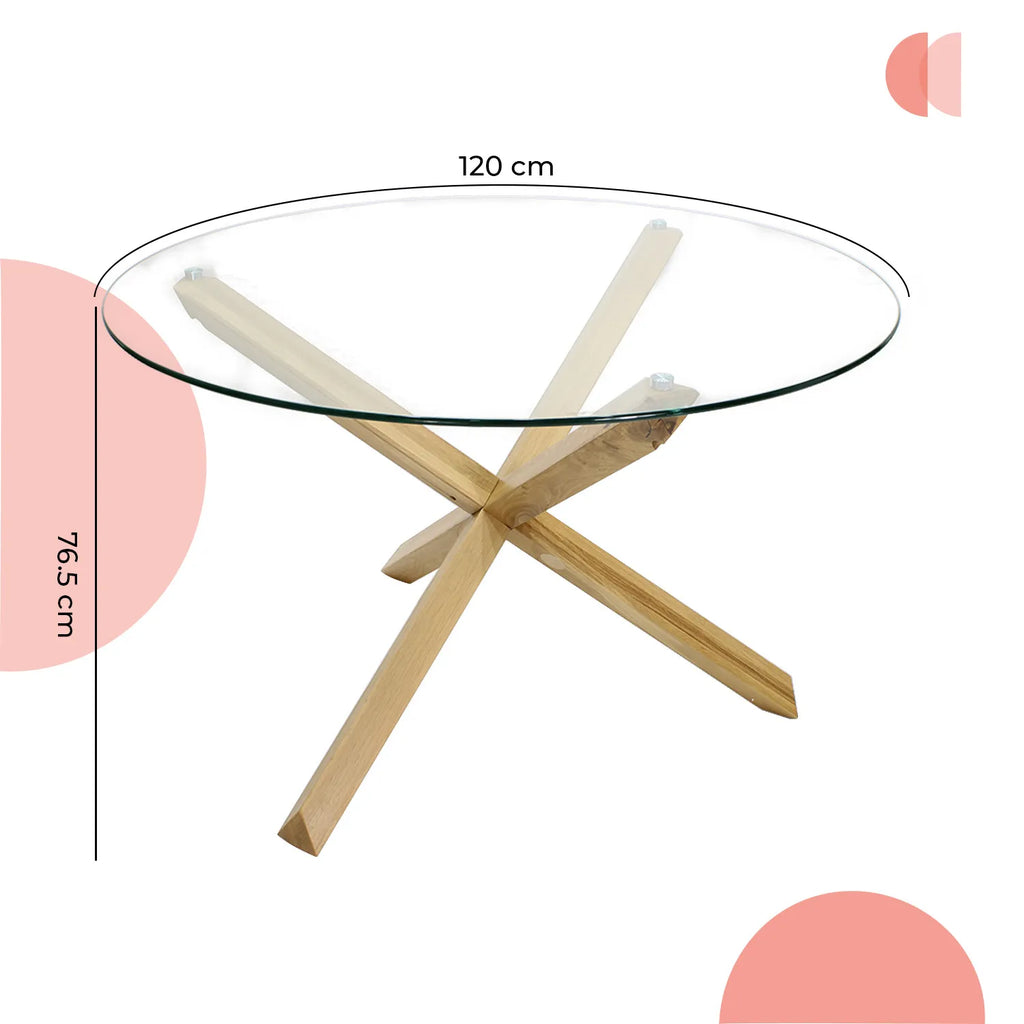 Mesa comedor 120cm Riau 6013