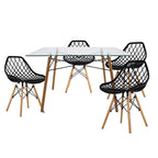 Comedor Mesa T5 + 4 Sillas Oslo Vento