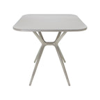 Comedor Mesa Cuadrada Lodi + 4 Sillas Brianza para exterior o comercio