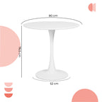 Mesa Circular Metal Vittoria 80cm