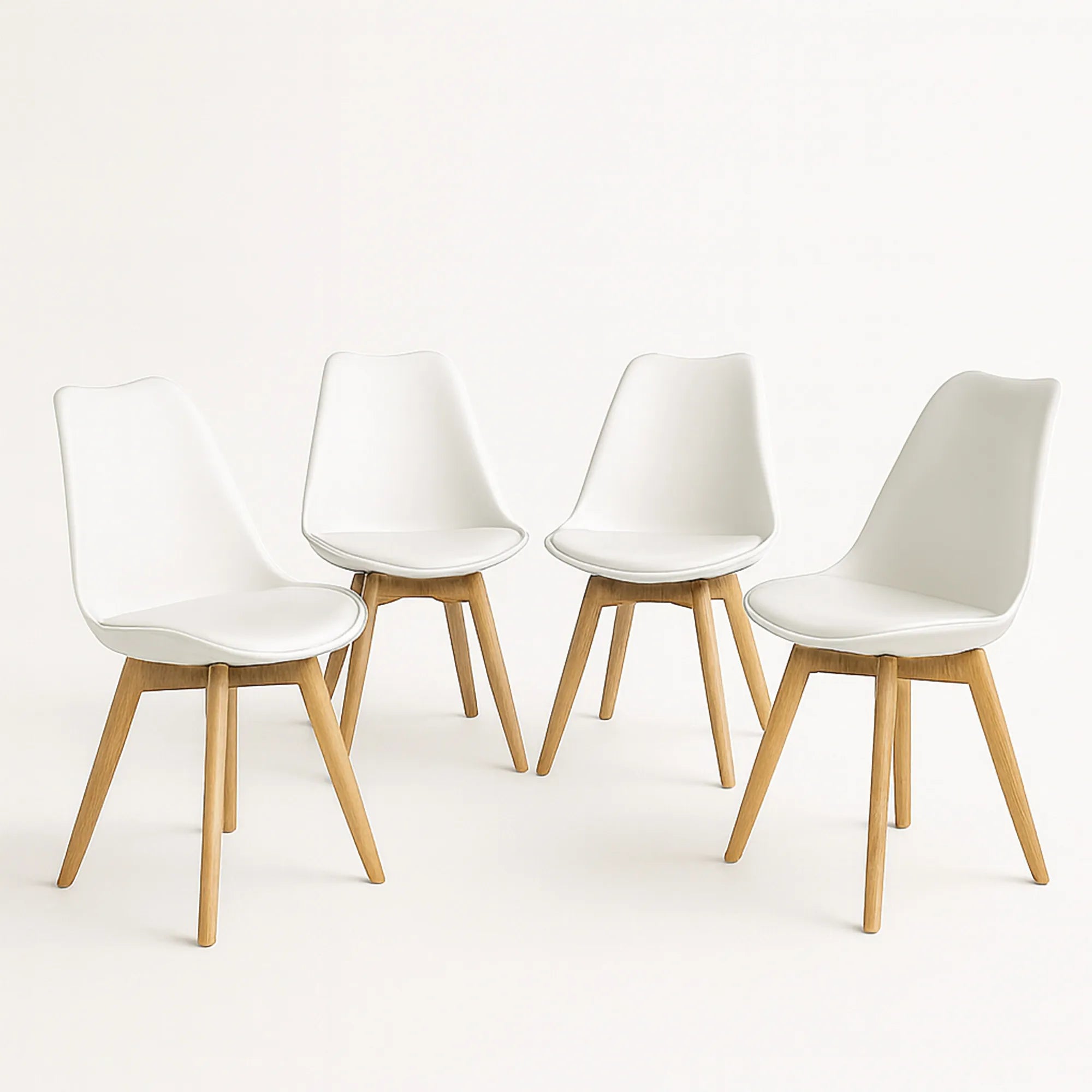 Set de 4 Sillas Eames Frankfurt | Sillas acojinadas