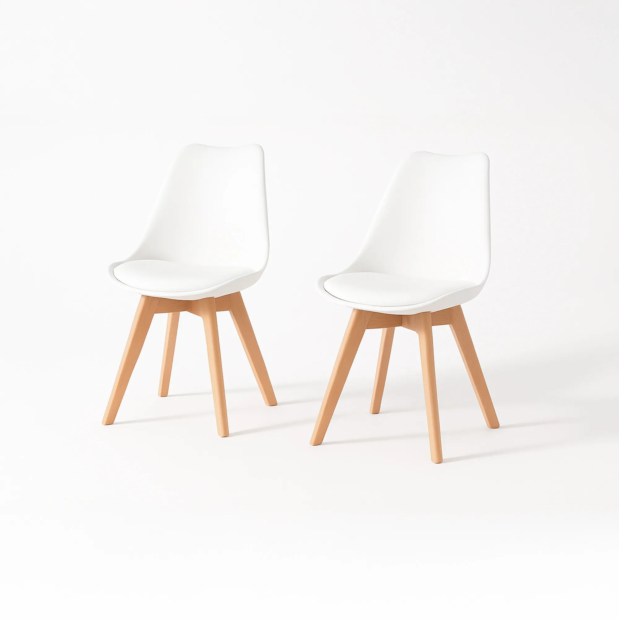 Set de 2 Sillas Frankfurt | Sillas Eames acojinadas para comedor