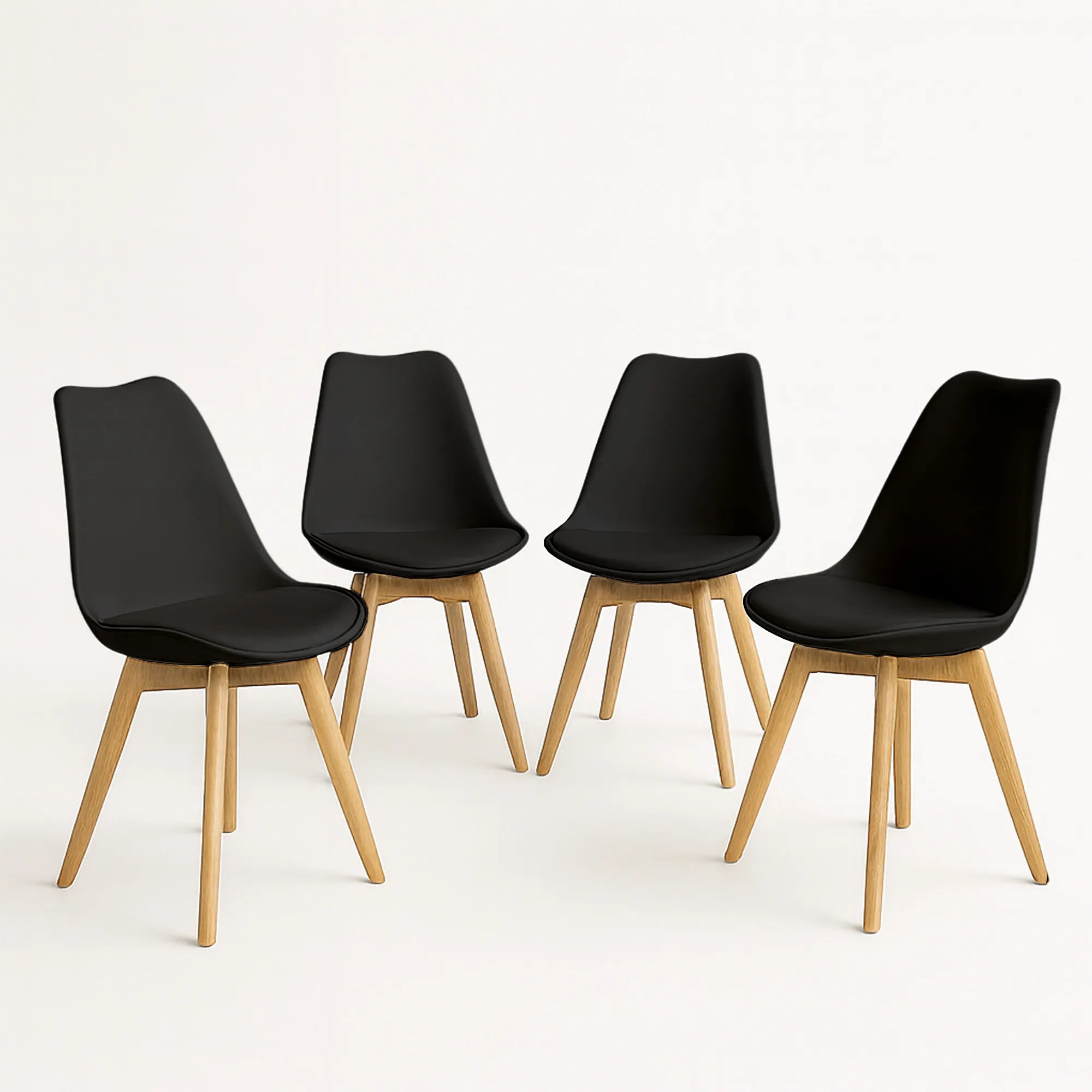 Set de 4 Sillas Eames Frankfurt | Sillas acojinadas