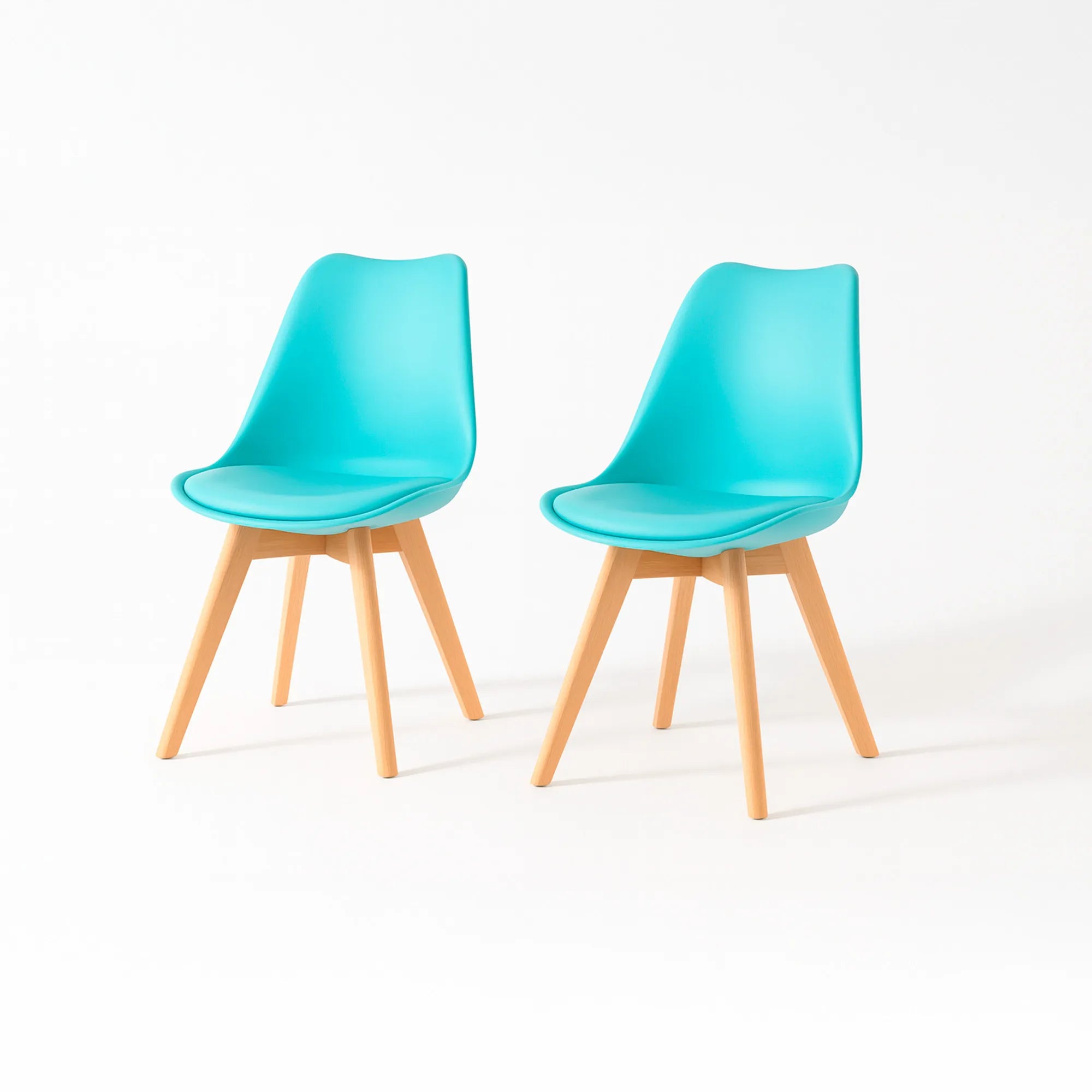 Set de 2 Sillas Frankfurt | Sillas Eames acojinadas para comedor