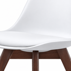 Silla Frankfurt acojinada  para comedor Nogal