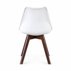 Silla Frankfurt acojinada  para comedor Nogal