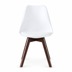 Silla Frankfurt acojinada  para comedor Nogal