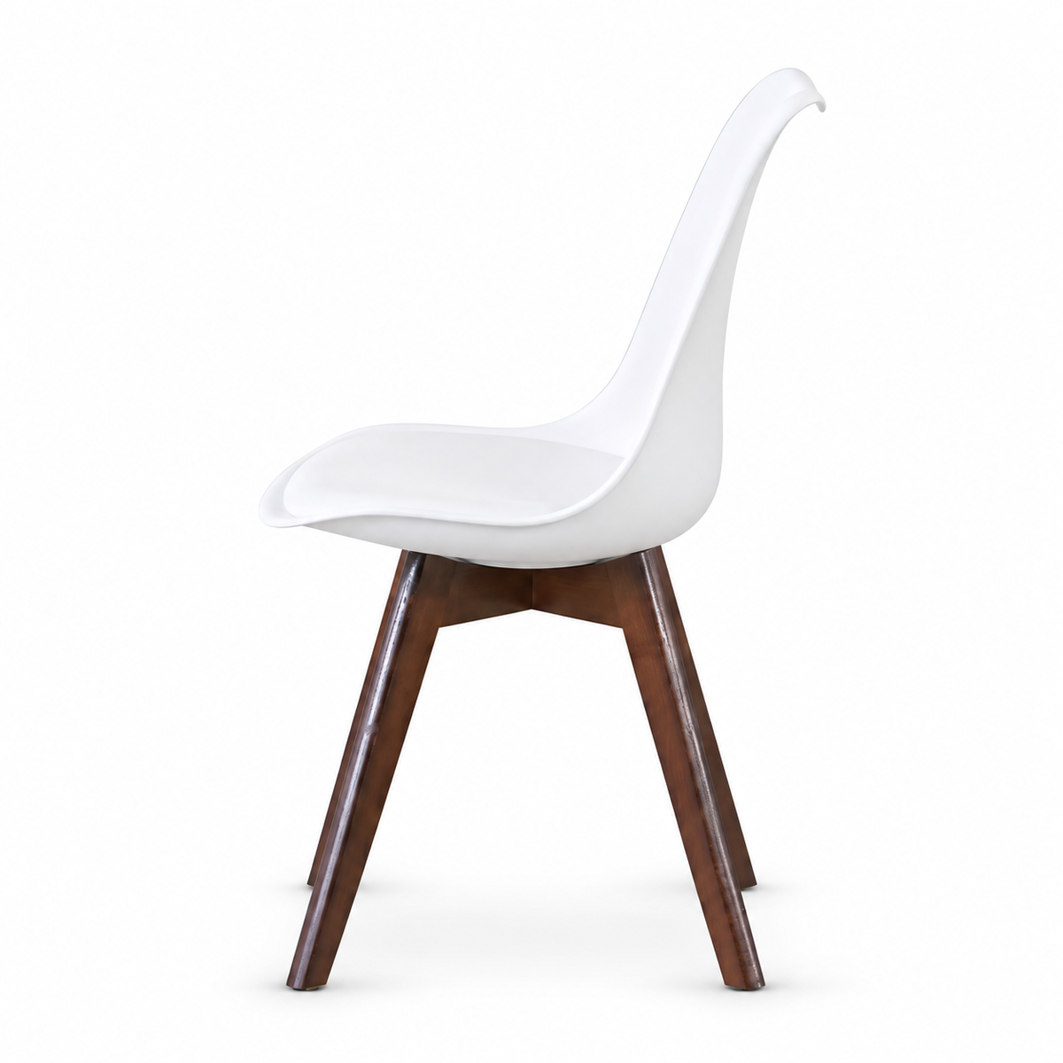 Silla Frankfurt acojinada  para comedor Nogal