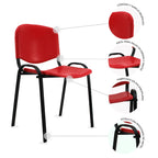 Set de 4 Sillas Fijas Plástico Nova