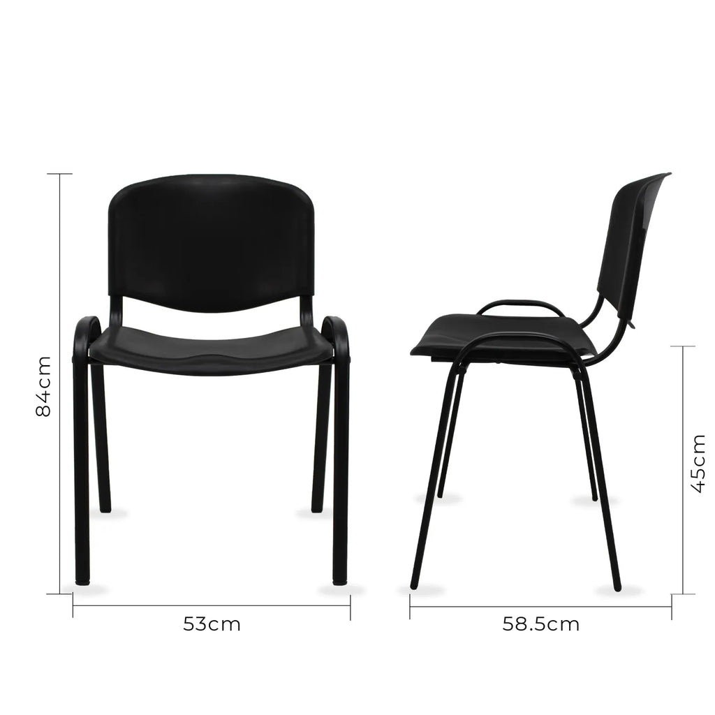 Set de 4 Sillas Fijas Plástico Nova