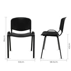 Set de 4 Sillas Fijas Plástico Nova