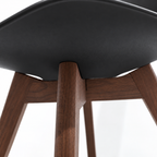 Silla Frankfurt acojinada  para comedor Nogal
