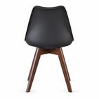 Silla Frankfurt acojinada  para comedor Nogal