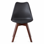 Silla Frankfurt acojinada  para comedor Nogal