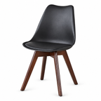 Set de 2 Sillas Frankfurt acojinada  para comedor Nogal