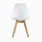 Comedor Mesa Oslo 80 Negro + 4 sillas Frankfurt