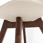 Silla Frankfurt acojinada  para comedor Nogal