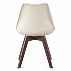 Silla Frankfurt acojinada  para comedor Nogal