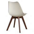 Silla Frankfurt acojinada  para comedor Nogal