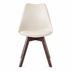 Silla Frankfurt acojinada  para comedor Nogal
