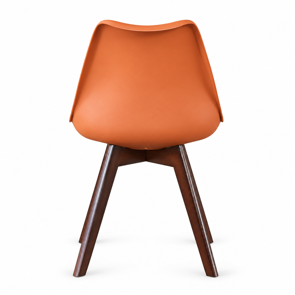 Silla Frankfurt acojinada  para comedor Nogal